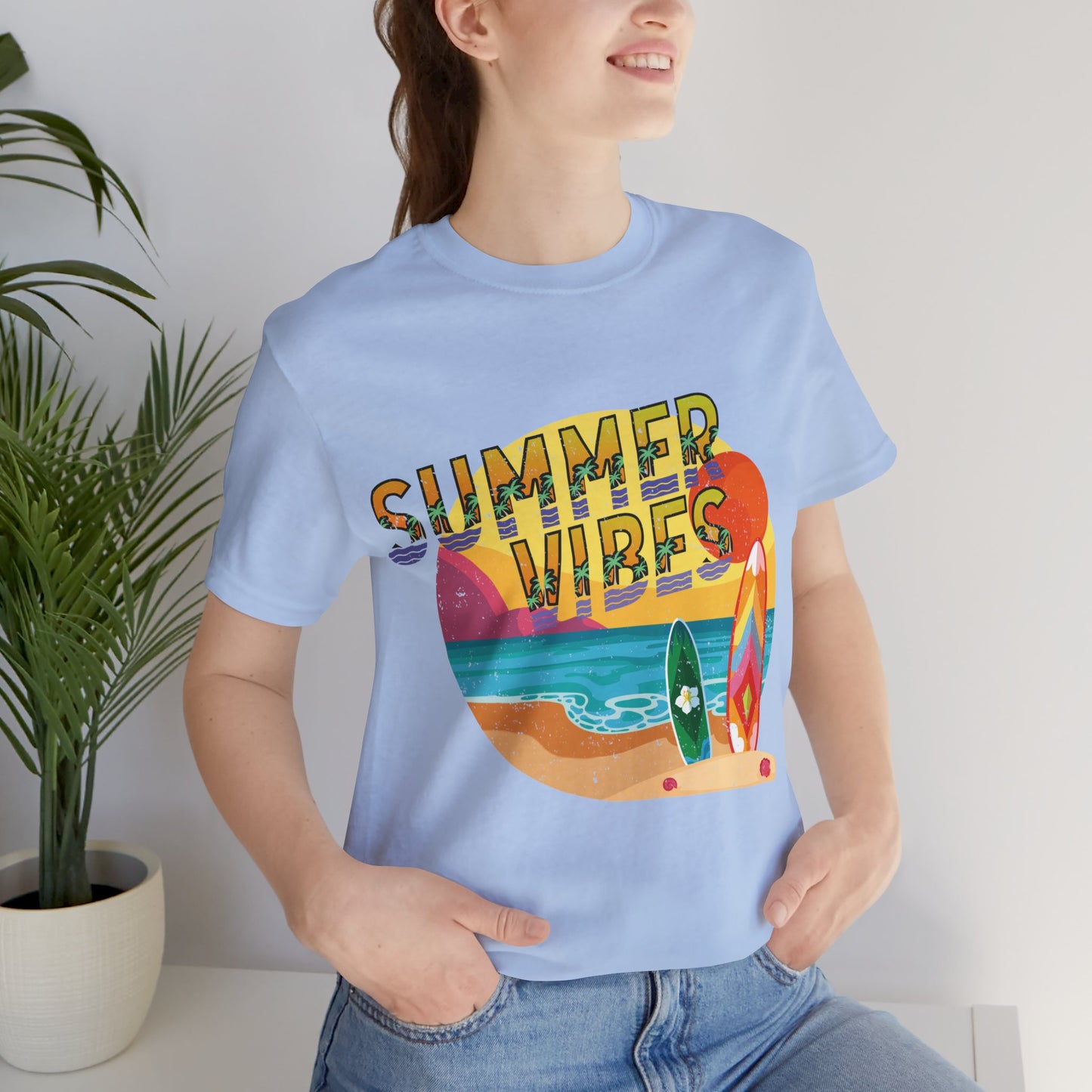 Sun and Fun, Summer Tee, Summer Sun, Regular fit, Neck Labels, Men's Clothing, Beach Wear