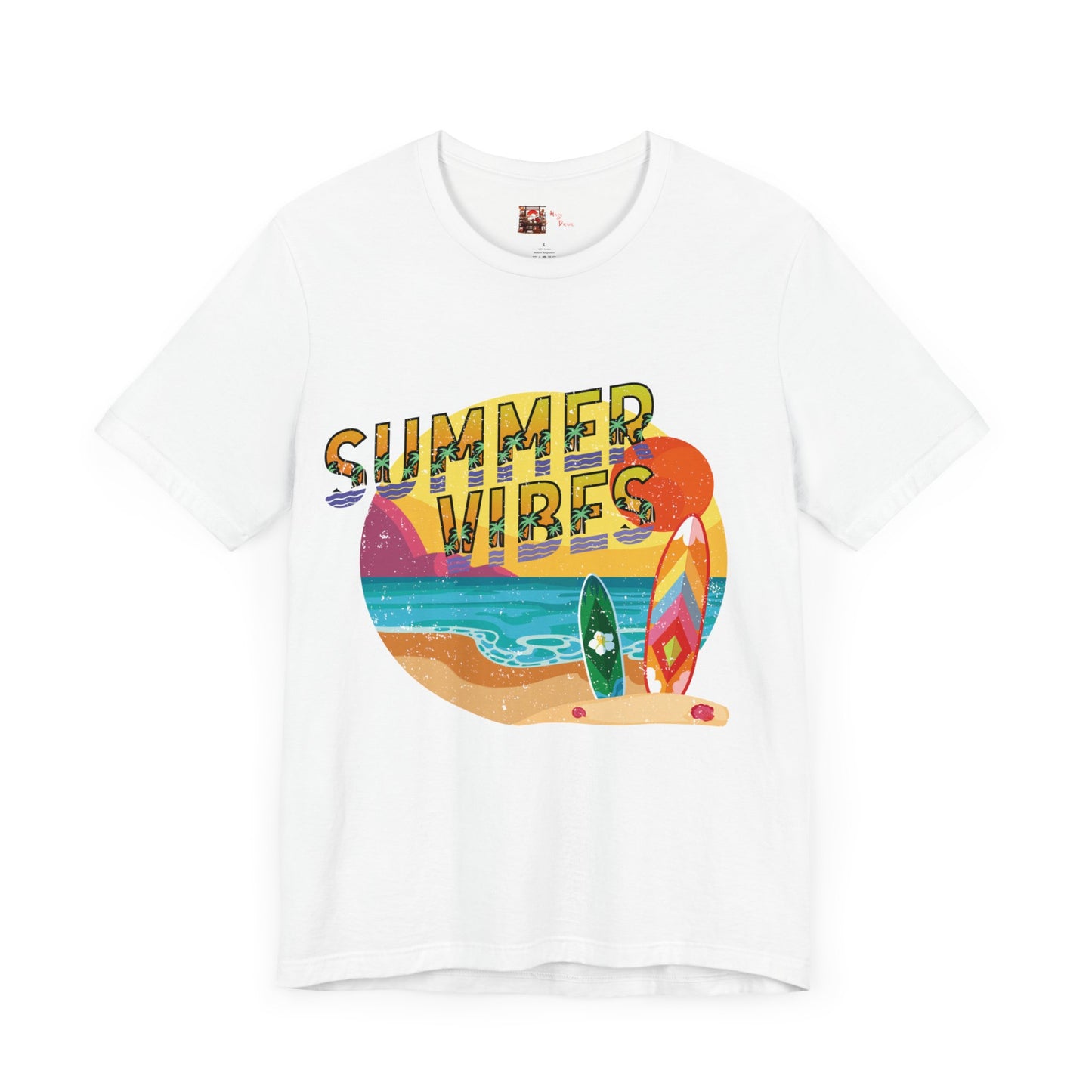 Sun and Fun, Summer Tee, Summer Sun, Regular fit, Neck Labels, Men's Clothing, Beach Wear