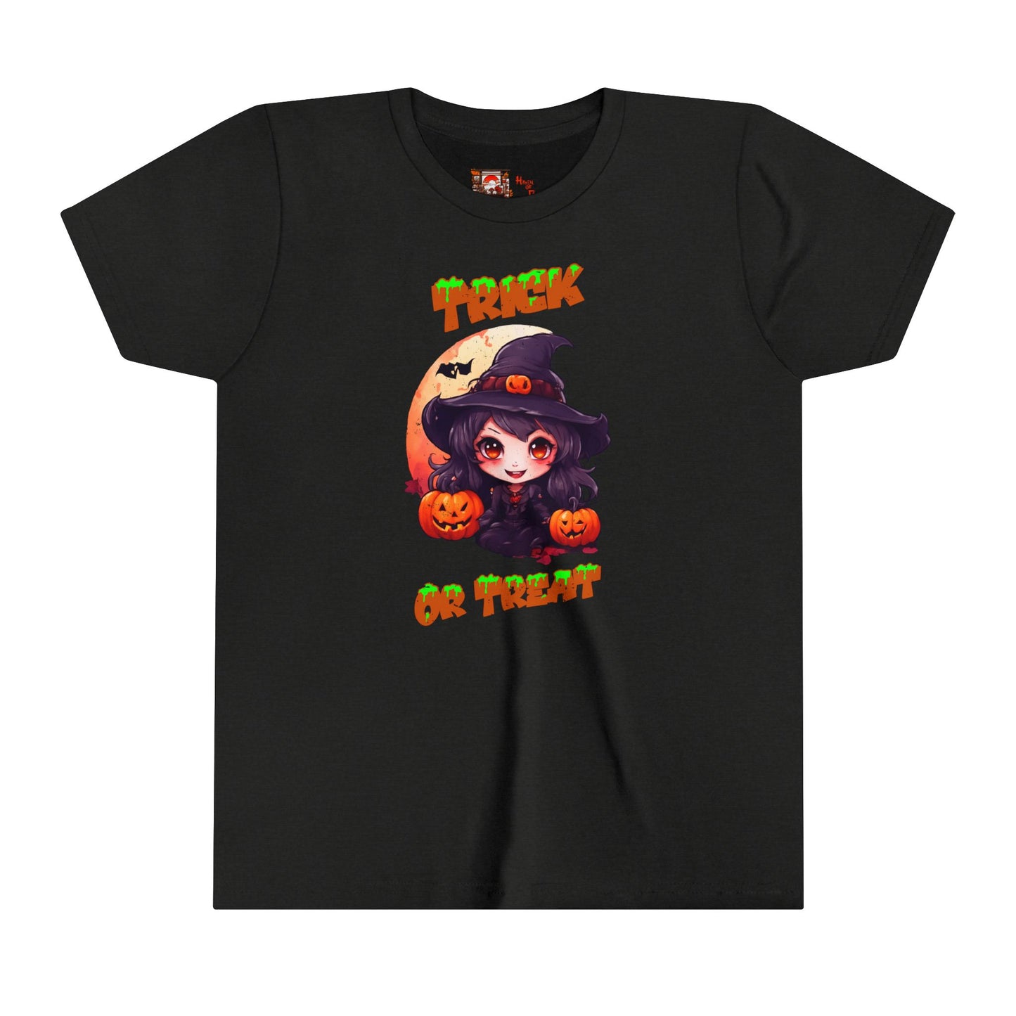 Witch Tee, T-shirts, Kids' Clothing, Kids Halloween Tee, Kids Halloween Costume, Kawaii Witch, Halloween Tee