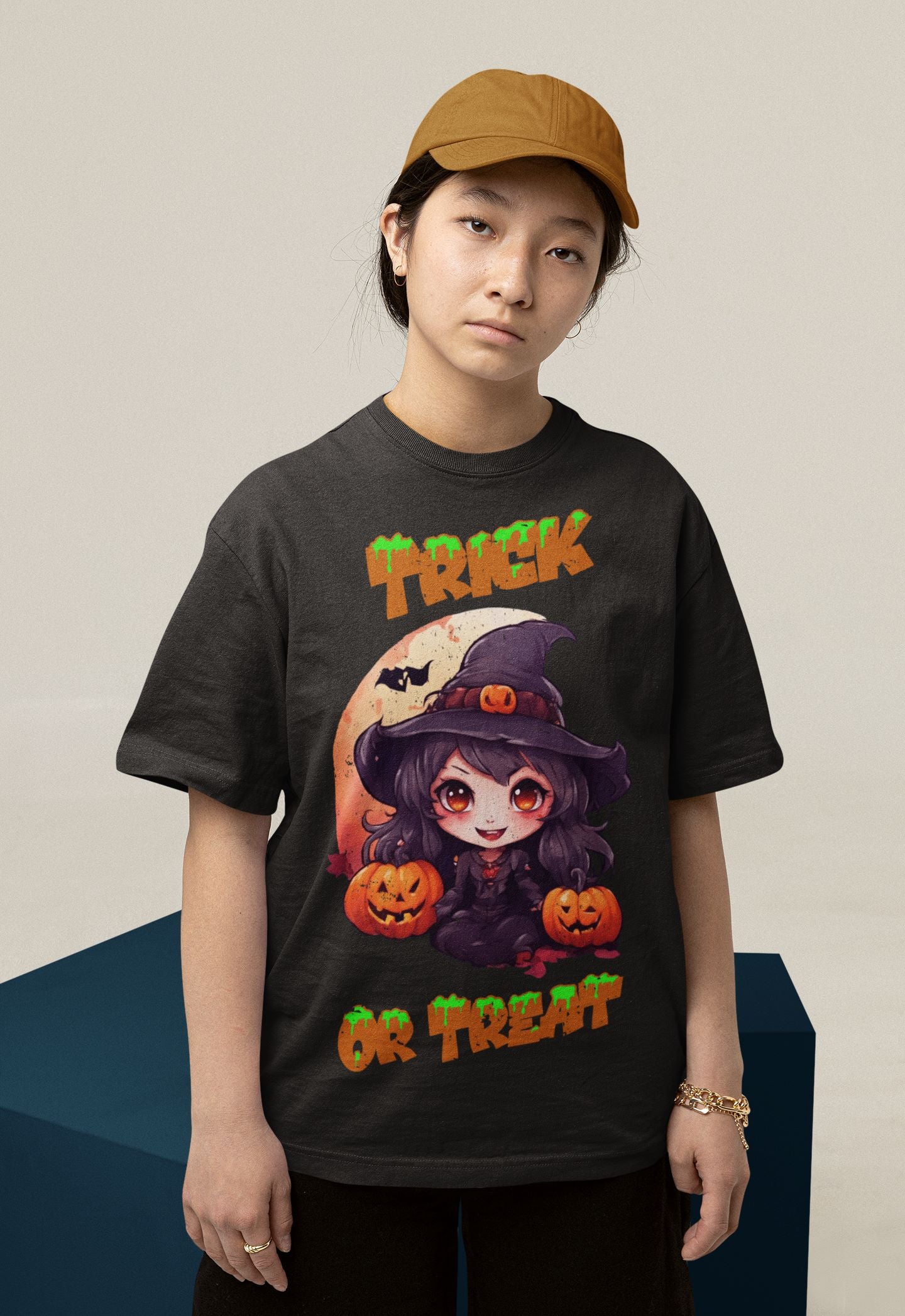 Witch Tee, T-shirts, Kids' Clothing, Kids Halloween Tee, Kids Halloween Costume, Kawaii Witch, Halloween Tee
