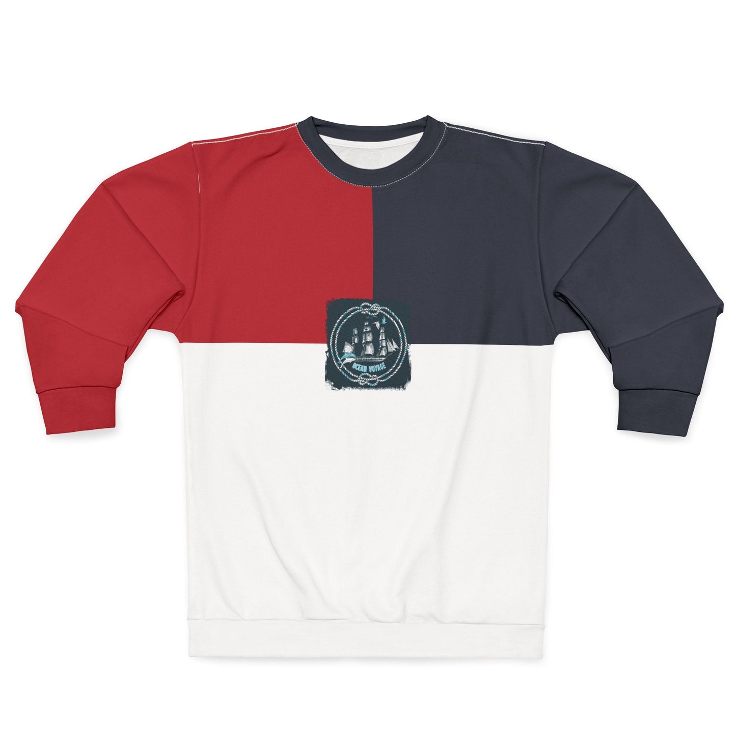 Marina Sweatshirt, Marina Clothing, Nautical Sweatshirt, Sailboat, Sailing Sweatshirt, Red White and Blue