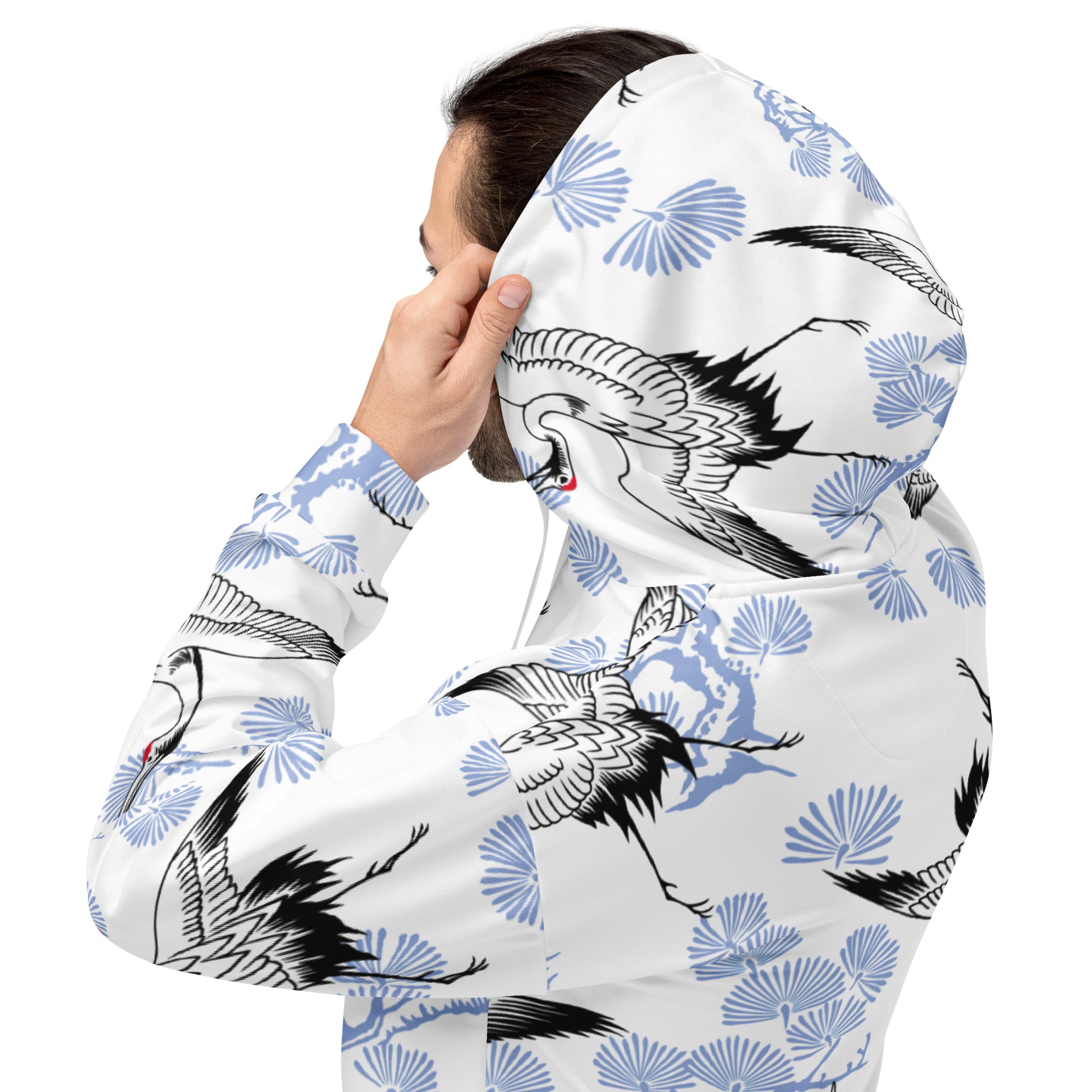 Tancho, streetwear hoodie, Red-Crowned Crane, Japanese Streetwear, Japanese pattern, Japanese Hoodie, Japanese Crane Hoodie, Japanese Crane, harajuku, Crane bird, Cool Hoodies, Chinese Crane, Asian hoodie, Asian gift, Anime Hoodies, aesthetic sweatshirt