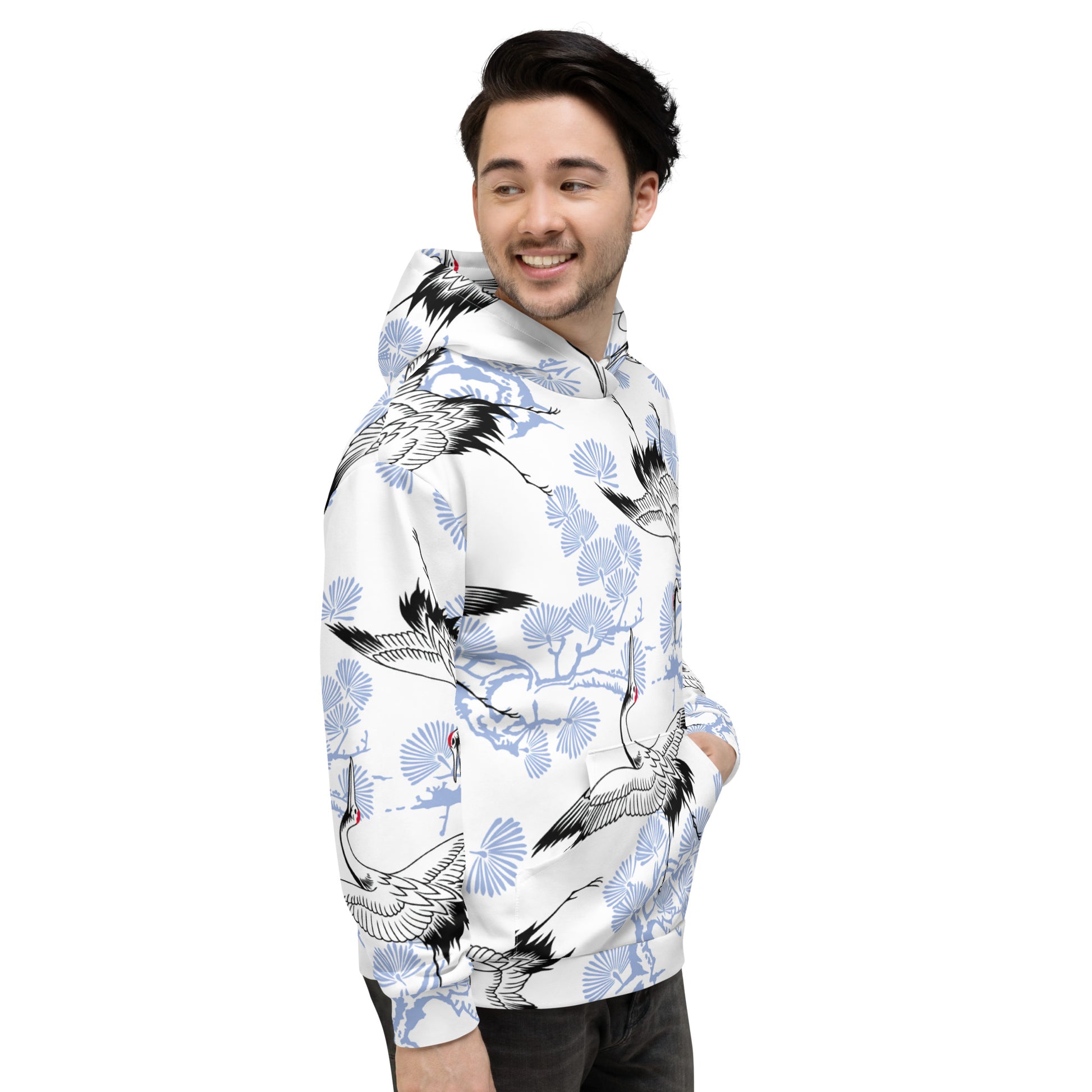 Tancho, streetwear hoodie, Red-Crowned Crane, Japanese Streetwear, Japanese pattern, Japanese Hoodie, Japanese Crane Hoodie, Japanese Crane, harajuku, Crane bird, Cool Hoodies, Chinese Crane, Asian hoodie, Asian gift, Anime Hoodies, aesthetic sweatshirt