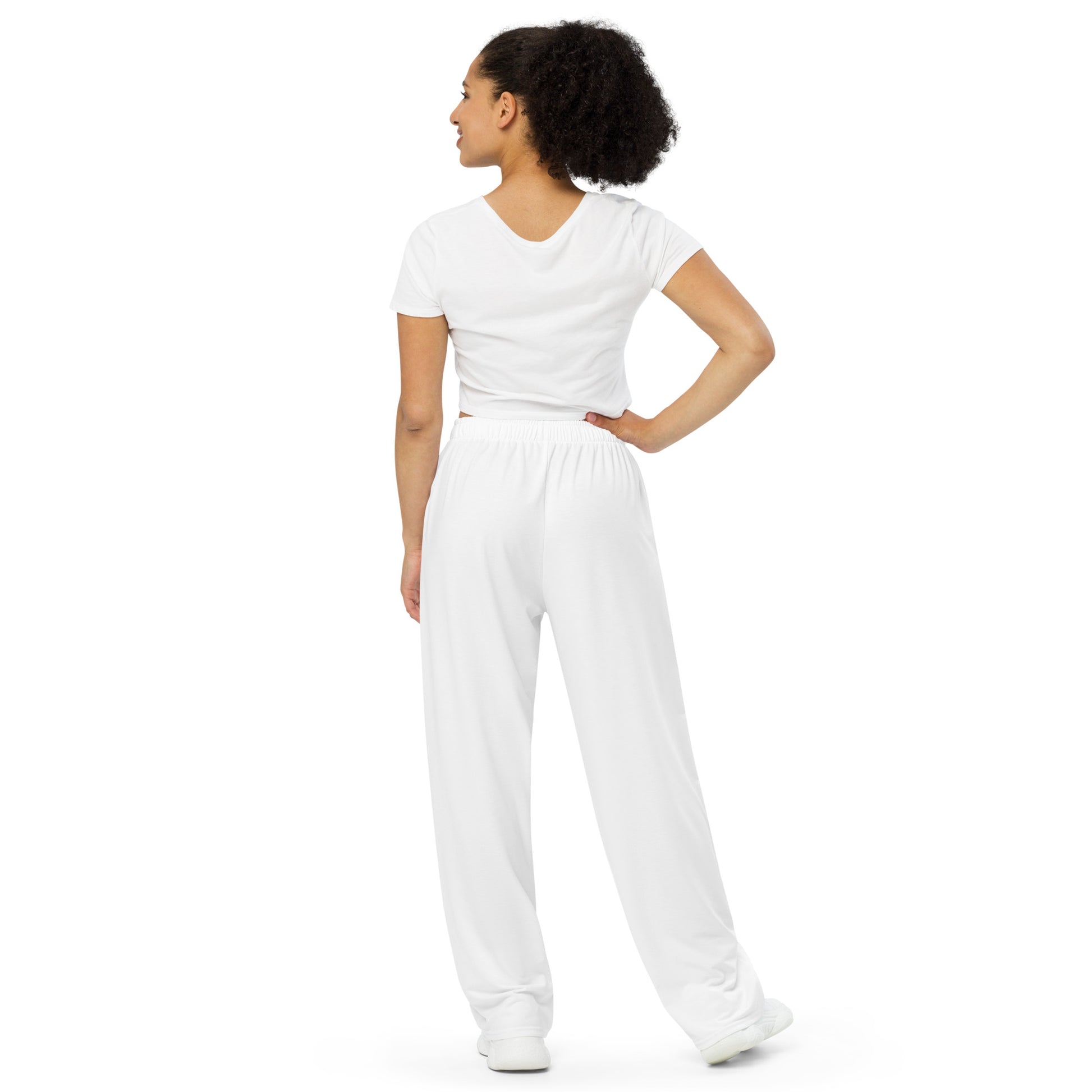 Tiger Pants, Tiger Motif, White Loose fir pants, wide leg pants, Tiger embellished clothing, tiger graphic clothes